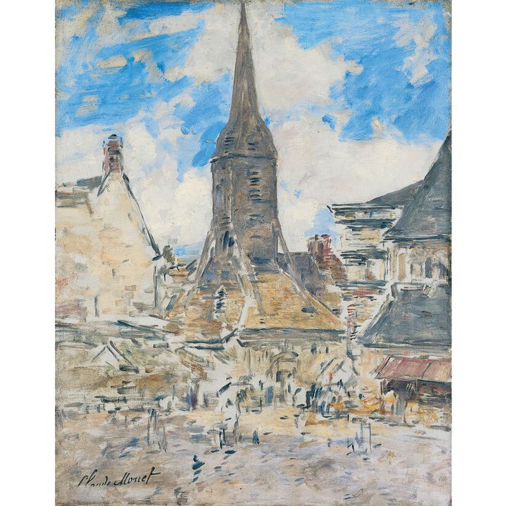 Eugène Boudin, "Le clocher de Sainte-Catherine, Honfleur", vers 1897, Honfleur, musée Eugène Boudin, don Michel Monet, 1964
 (Henri Brauner )