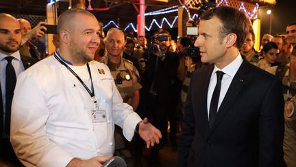 Le 24 février dernier, Guillaume Gomez a annoncé qu'il quittait les cuisines de l'Elysée pour devenir ambassadeur de la gastronomie française, au nom du président de la République, Emmanuel Macron.&nbsp; (LUDOVIC MARIN / AFP)