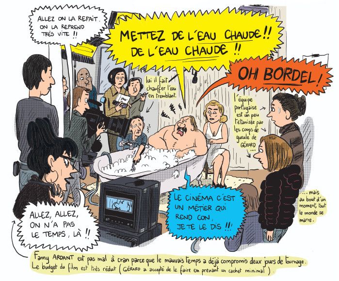 "Gérard, dans les pattes de Depardieu", page 86
 (Mathieu Sapin / Dargaud)