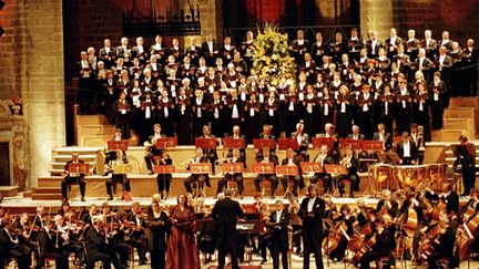 La 9e symphonie de Beethoven en 2000 dans l'abbatiale de la Chaise-Dieu
 (MAXPPP)