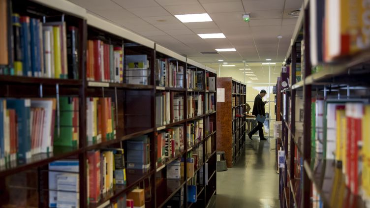 Une bibliothèque universitaire. Photo d'illustration. (VINCENT ISORE / MAXPPP)