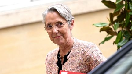 La Première ministre Elisabeth Borne, le 22 mai 2023 à Matignon, à Paris. (EMMANUEL DUNAND / AFP)