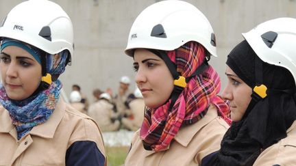 Casques blancs syriens, bénévoles de la Défense civile syrienne. (DR/Capture d&#039;écran )