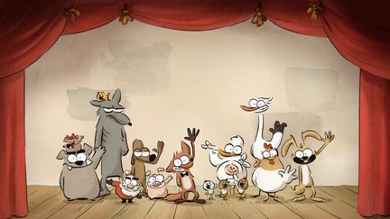 "Le Grand Méchant Renard et autres contes" de Benjamin Renner, Patrick Imbert
 (FOLIVARI / PANIQUE!/ STUDIOCANAL / RTBF (Télévision belge) - OUFtivi / VOO / Be tv)