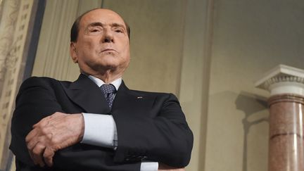 Silvio Berlusconi, en mai 2018.&nbsp; (TIZIANA FABI / AFP)