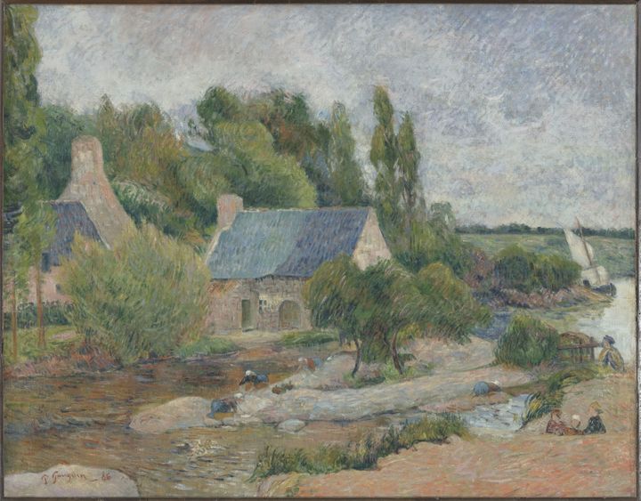 &nbsp; (Paul Gauguin, Les Lavandières à Pont-Aven, Huile sur toile, 1886, H.71xL.90cm, avec le soutien exceptionnel du Musée d’Orsay  © RMN – Musée d’Orsay, DR)