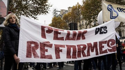 Manifestation contre les réformes du bac le 12 novembre 2018 à Paris (DENIS MEYER / HANS LUCAS)