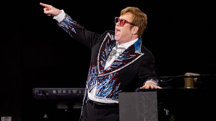 Le chanteur Elton John en concert à Los Angelès, Etats-Unis, en novembre 2022 (SCOTT DUDELSON / GETTY IMAGES NORTH AMERICA)