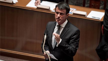  (Manuel Valls le 21 juin 2016 à l'Assemblée nationale lors des questions au gouvernement © Nicolas Messyasz/SIPA)