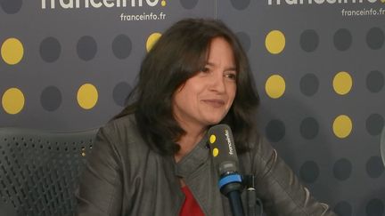 Vanessa Pontet, co-autrice et coréalisatrice de&nbsp;"La Guerre des trônes", le 20 décembre 2019 sur franceinfo. (FRANCEINFO / RADIO FRANCE)