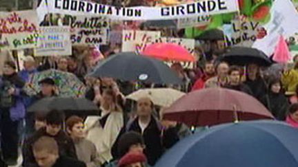 Manifestation anti-LGV au Pays-basque (23/01/2010)