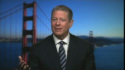 Al Gore, vice président des Etats Unis de 1993 à 2001 aux côtés de Bill Clinton, Prix Nobel de la paix en 2007 (France 3)