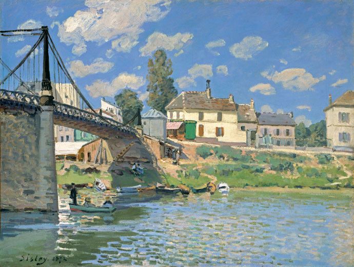 Alfred Sisley, Le Pont à Villeneuve-la-Garenne, 1872, New York, The Metropolitan Museum of Art
 (The Metropolitan Museum of Art, New York, dist. RMN-Grand Palais / Malcolm Varon)