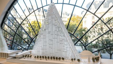 Le projet de la tour Triangle est présenté à Paris, le 30 octobre 2014. (MAXPPP)