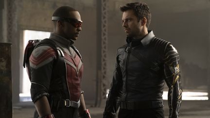 Sam Wilson (Anthony Mackie) et le soldat de l'hiver/Bucky Barnes (Sebastian Stan)  (CHUCK ZLOTNICK)