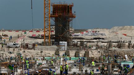 Le chantier du Louvre Abu Dhabi en mai 2013
 (Marwan Naamani)