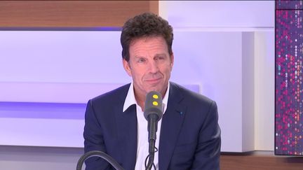 Geoffroy Roux de Bezieux, président du Medef, le 2 juillet 2019. (RADIO FRANCE / FRANCEINFO)