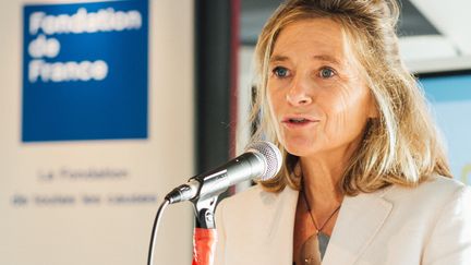 Axelle Davezac, directrice de la Fondation de France, en septembre 2021. (LUCIEN LUNG / RIVA-PRESS)