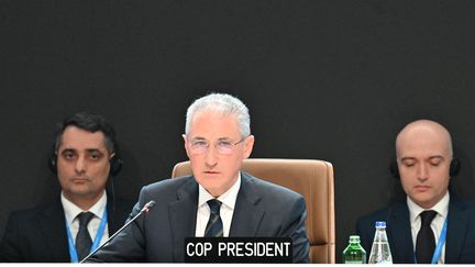 Le président de la COP29, Moukhtar Babaïev, le 23 novembre 2024. (AFP)