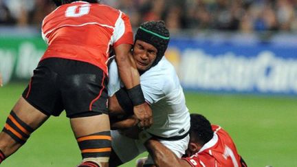 Le capitaine Thierry Dusautoir au coombat