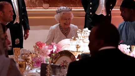 La reine Elizabeth II lors du sommet du Commonwealth le 19 avril 2018 
 (Toby Melville / POOL / AFP )