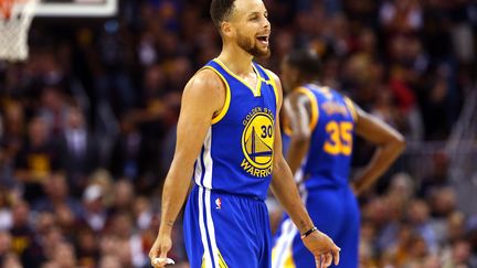 Le joueur des Golden State Warriors Stephen Curry (RONALD MARTINEZ / GETTY IMAGES NORTH AMERICA)