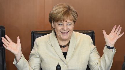 La chancelière allemande, Angela Merkel, avant un Conseil des ministres, à Berlin, le 29 septembre 2015. (TOBIAS SCHWARZ / AFP)