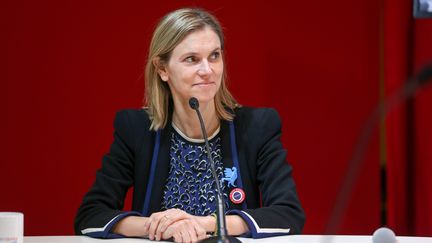 La secrétaire d'Etat à l'Economie, Agnès Pannier-Runacher, le 8 novembre 2019 à Paris. (MICHEL STOUPAK / NURPHOTO / AFP)