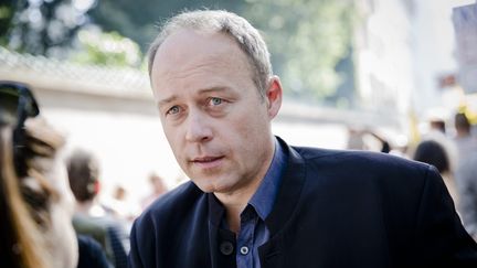 
Denis Gravouil,&nbsp;le secrétaire général de la CGT Spectacle, le 1er octobre 2014, rue de Grenelle, à Paris.
 (MARLENE AWAAD / MAXPPP)