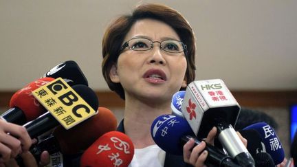 Chen Ting-fei, députée du Parti démocrate-progressiste (DPP), à Taipei le 12 avril 2016.  (SAM YEH / AFP )