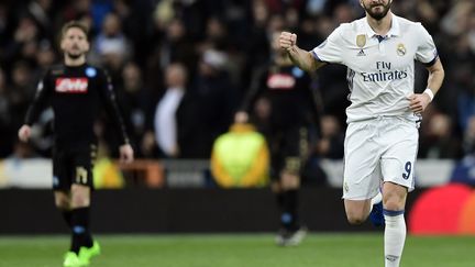 Karim Benzema auteur du premier but du Real à Bilbao (JAVIER SORIANO / AFP)