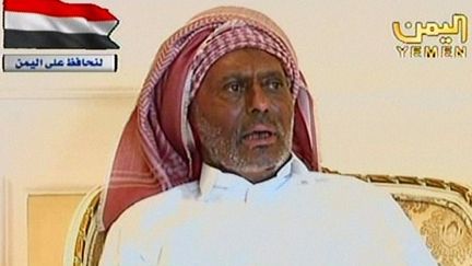 La première apparition du président yéménite, Ali Abdallah Saleh, à la télévision depuis un mois (AFP - YEMEN TV)