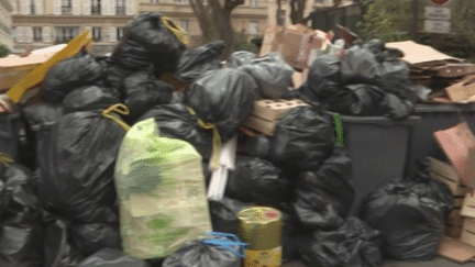 Les grèves contre la réforme des retraites se poursuivent, dimanche 12 mars. Dans les rues de Paris, la mobilisation des éboueurs a provoqué l'accumulation de 5 400 tonnes de déchets. Certains élus s'inquiètent du risque sanitaire causé par cette grève. (franceinfo)