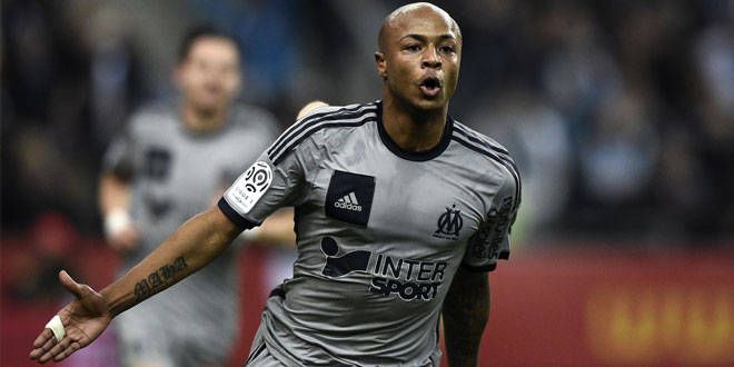 Le milieu de terrain ghanéen de l'OM, André Ayew