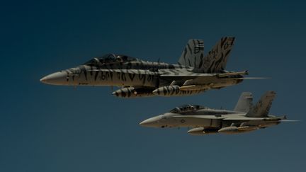 Des avions F-18 de l'US Air Force, l'amée de l'air américaine, le 31 mai 2017. (REUTERS)