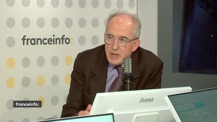 Ambroise Laurent, secrétaire général adjoint de la conférence des évêques de France, en charge des finances, le 9 novembre sur franceinfo. (FRANCEINFO / RADIO FRANCE)