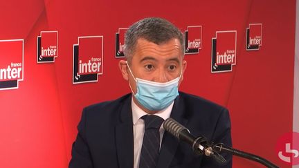 Gérald Darmanin, le ministre de l'Intérieur sur France Inter le 28 avril 2021. (FRANCEINTER / RADIOFRANCE)