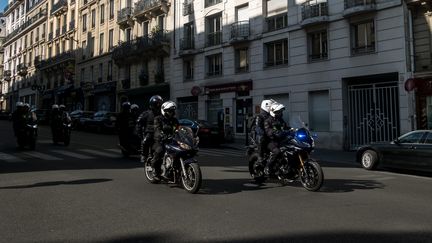 Une unité de Brav-M mobilisée lors de la Marche pour le climat à Paris le 21 septembre 2019. (MICHAEL BUNEL /  MAXPPP)