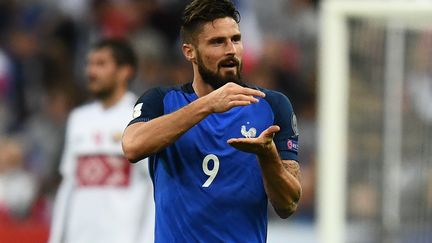 Olivier Giroud a inscrit le deuxième but face à la Biélorussie  (FRANCK FIFE / AFP)