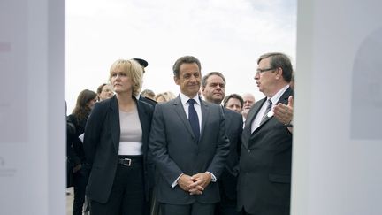 Nicolas Sarkozy et Nadine Morano, le 17 mai 2011. (LIONEL BONAVENTURE / POOL)