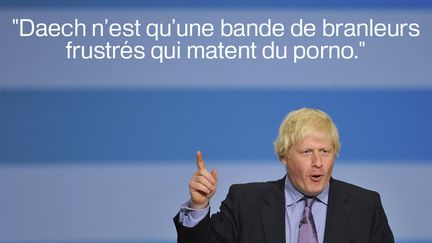 Dans une interview accordée au "Sun" en janvier 2015, Boris Johnson n'a pas mâché ses mots pour qualifier les jihadistes de l'Etat islamique. Il a déclaré que "ces tocards" étaient obsédés par la pornographie et incapable d'avoir des relations normales avec les femmes ajoutant "Oui, des branleurs qui pratiquent la masturbation intensive". (TOBY MELVILLE / REUTERS)