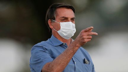 Le président brésilien Jair Bolsonaro, à Brasilia, le 24 juillet 2020.&nbsp; (ADRIANO MACHADO / REUTERS)