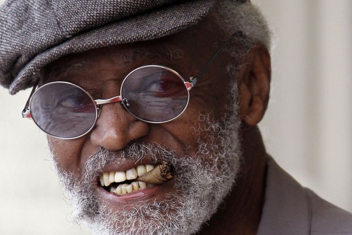 Melvin Van Peebles à Deauville le 5 septembre 2012 pour son hommage rendu au Festival du Cinéma américain
 (CHARLY TRIBALLEAU / AFP)