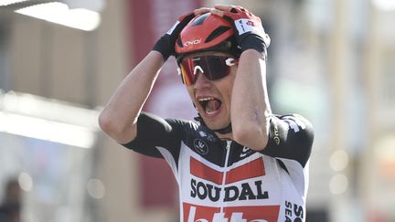 Le Danois de 23 ans&nbsp;Andreas Kron a remporté la sixième étape du Tour de Suisse.&nbsp; (JOSEP LAGO / AFP)