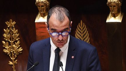 Le député Renaissance Eric Bothorel à l'Assemblée nationale, le 28 avril 2020. (DAVID NIVIERE / POOL/AFP)