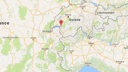 Un séisme en Suisse a été ressenti en France samedi matin.&nbsp; (CAPTURE D'ECRAN GOOGLE MAPS)