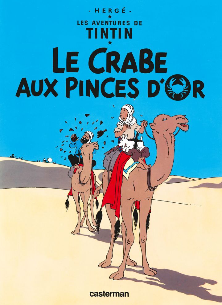 Couverture "Le&nbsp; crabe aux pinces d'or", d'Hergé (CASTERMAN)