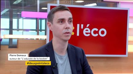 Invité de Jean-Paul Chapel dans ":l'éco", Pierre Demoux, journaliste et auteur de "L'odyssée de la basket" est venu présenter son livre qui retrace l'histoire des sneakers.