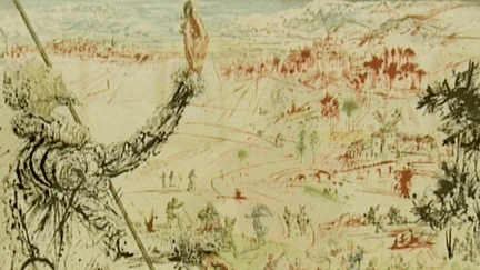 "Don Quichotte", illustration de Salvador Dali, l'une des oeuvres méconnues exposées à Castres.
 (France 3 / Collection Salvador Dali)