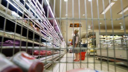 Pendant 15 minutes, les clients ont eu le droit &agrave; des g&eacute;missements dans les hauts-parleurs du supermarch&eacute;.&nbsp; (GODONG / BSIP)